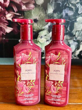 NEW 2-Pc POPPY Gel Hand Soap Bath & Body Works